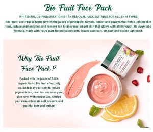 Biotique Bio Fruit Whitening And Tan Removal Face Pack