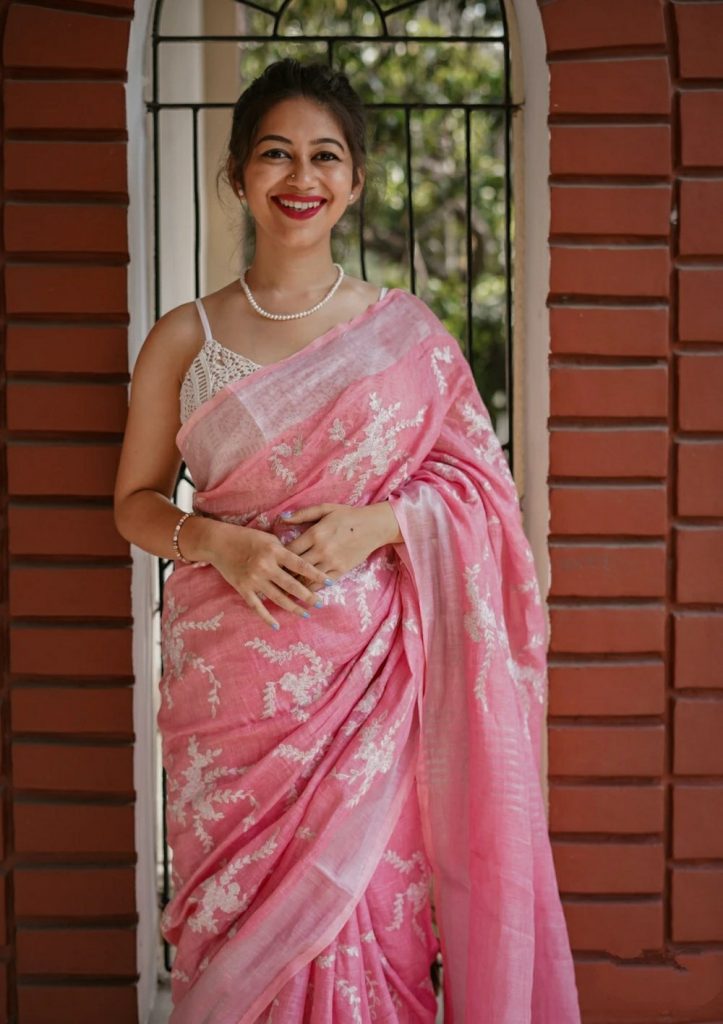 Linen Saree