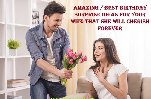 Birthday Surprise Ideas For Wife